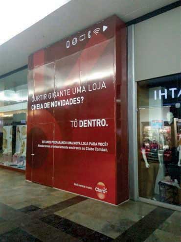 Adesivo tapume shopping Allsigns