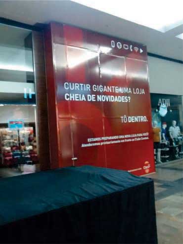 Adesivo tapume shopping Allsigns