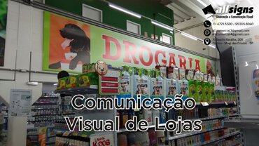Comunicação visual em lojas Allsigns